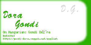 dora gondi business card